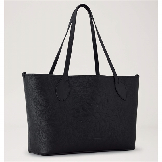 Mulberry Tree Tote Black Heavy Grain